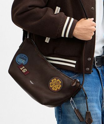 YUKI shopです★COACH レザー スリングバッグ ボディバッグ モット スリング バッグ 22・ラブド レザー・ステッカー | COACH